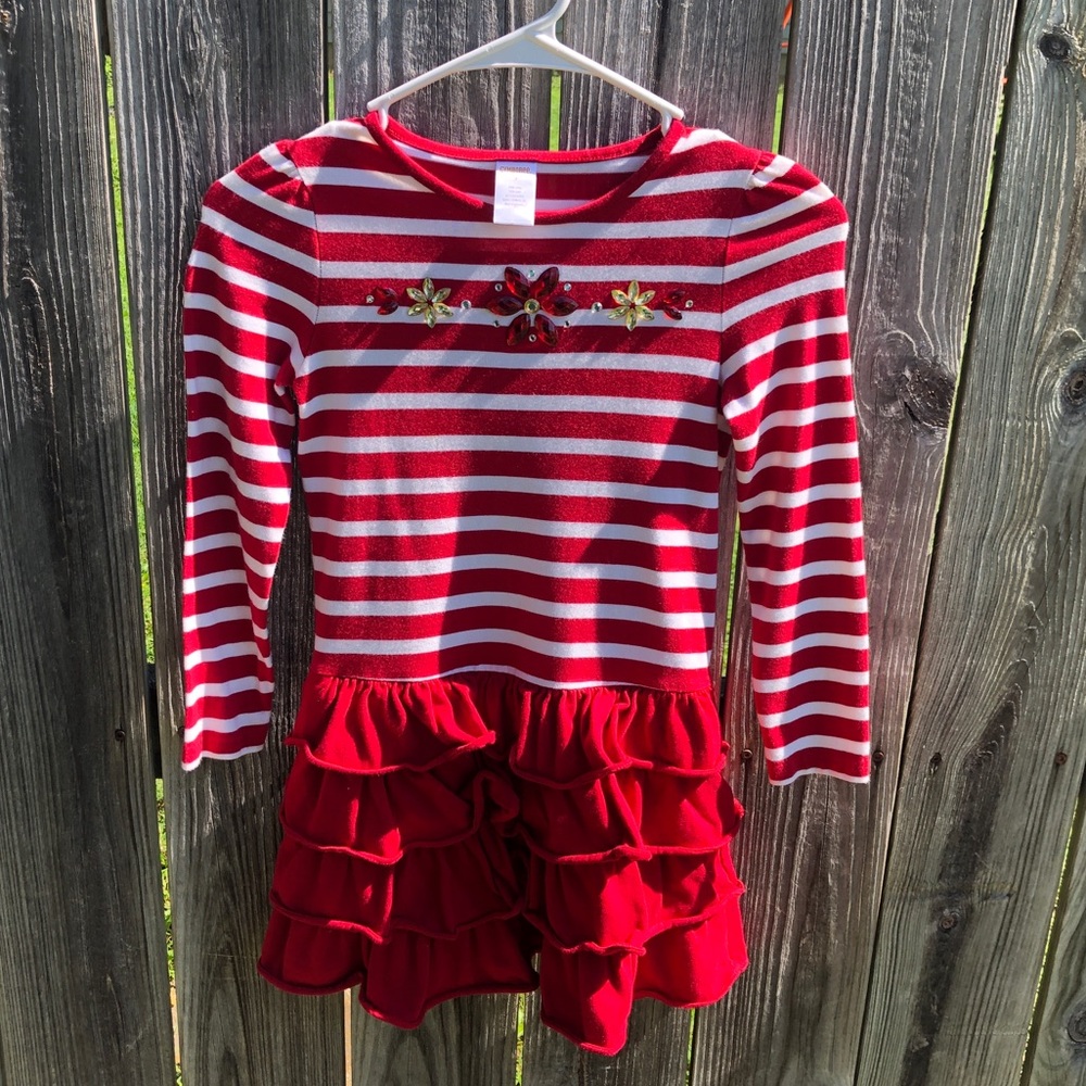 Gymboree Red & White Striped Dress